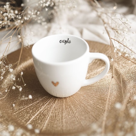 Kubek 300 ml - ciepło ZŁOTE SERCE