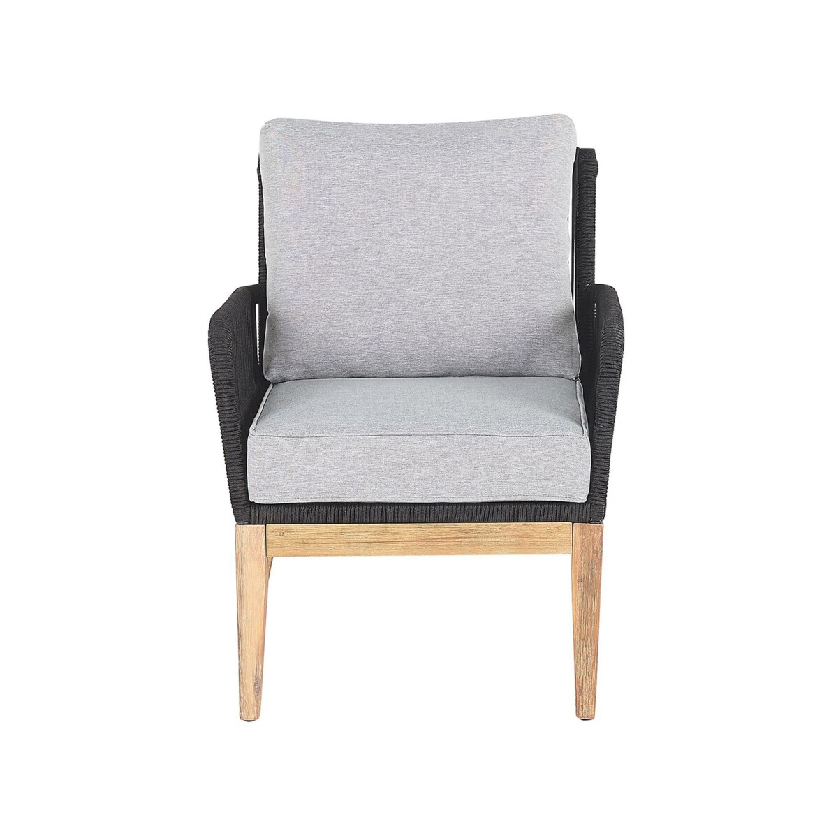 Zestaw ogrodowy ze stolikiem dla 4 osób MERANO Drewno akacjowe Szary