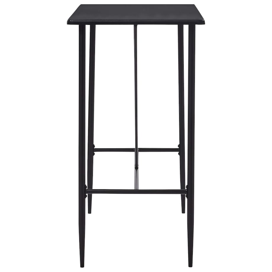 vidaXL Stolik barowy, czarny, 120 x 60 x 110 cm, MDF