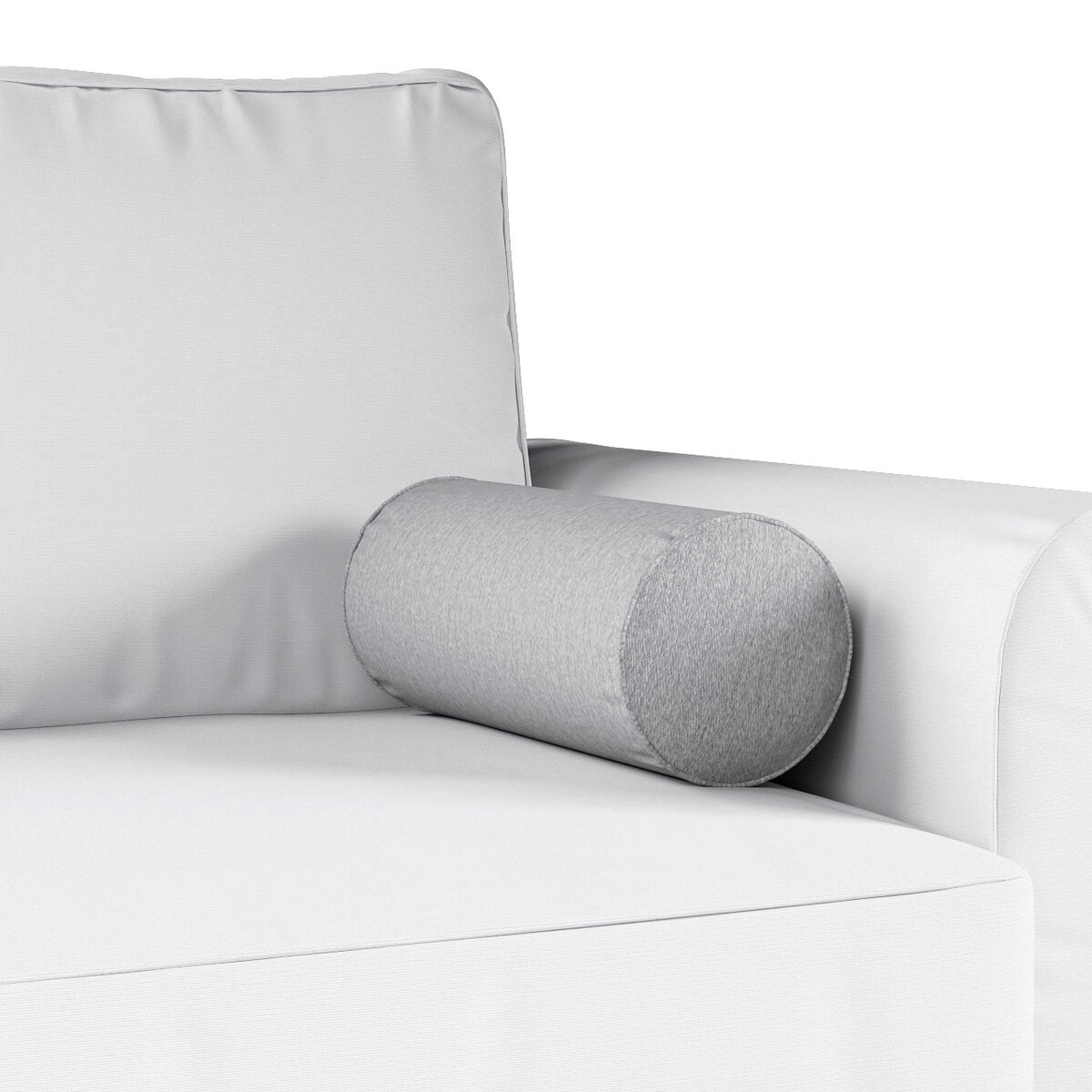 Poduszka wałek prosty, szary, Ø16 x 40 cm, Madrid