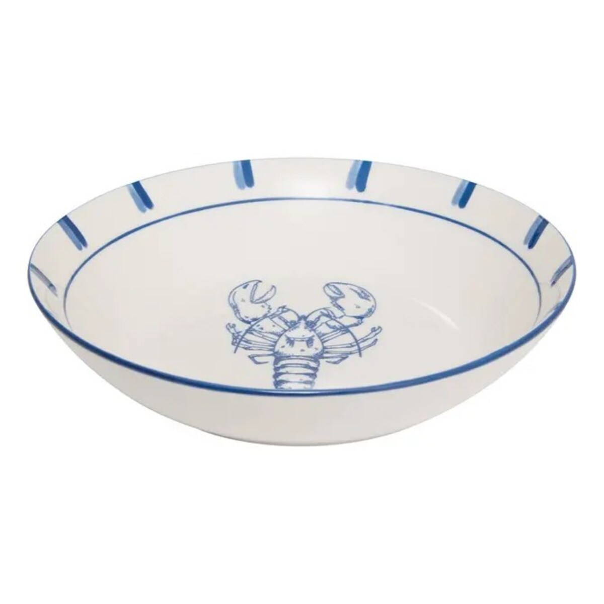 Komplet 6 porcelanowych talerzy głębokich Oceania, 20 cm