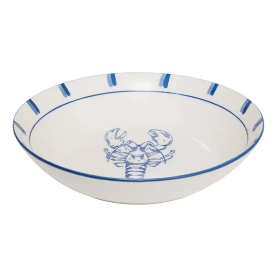 Komplet 6 porcelanowych talerzy głębokich Oceania, 20 cm