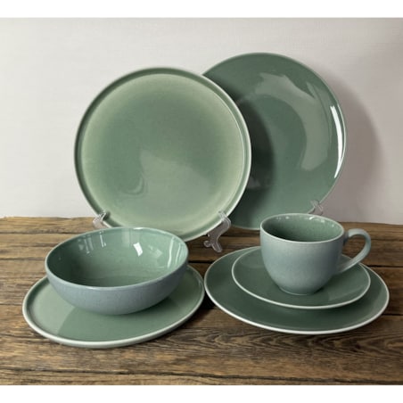 Alumina Bogucice Filiżanka ze Spodkiem 300 ml Granite mint Blue Porcelana