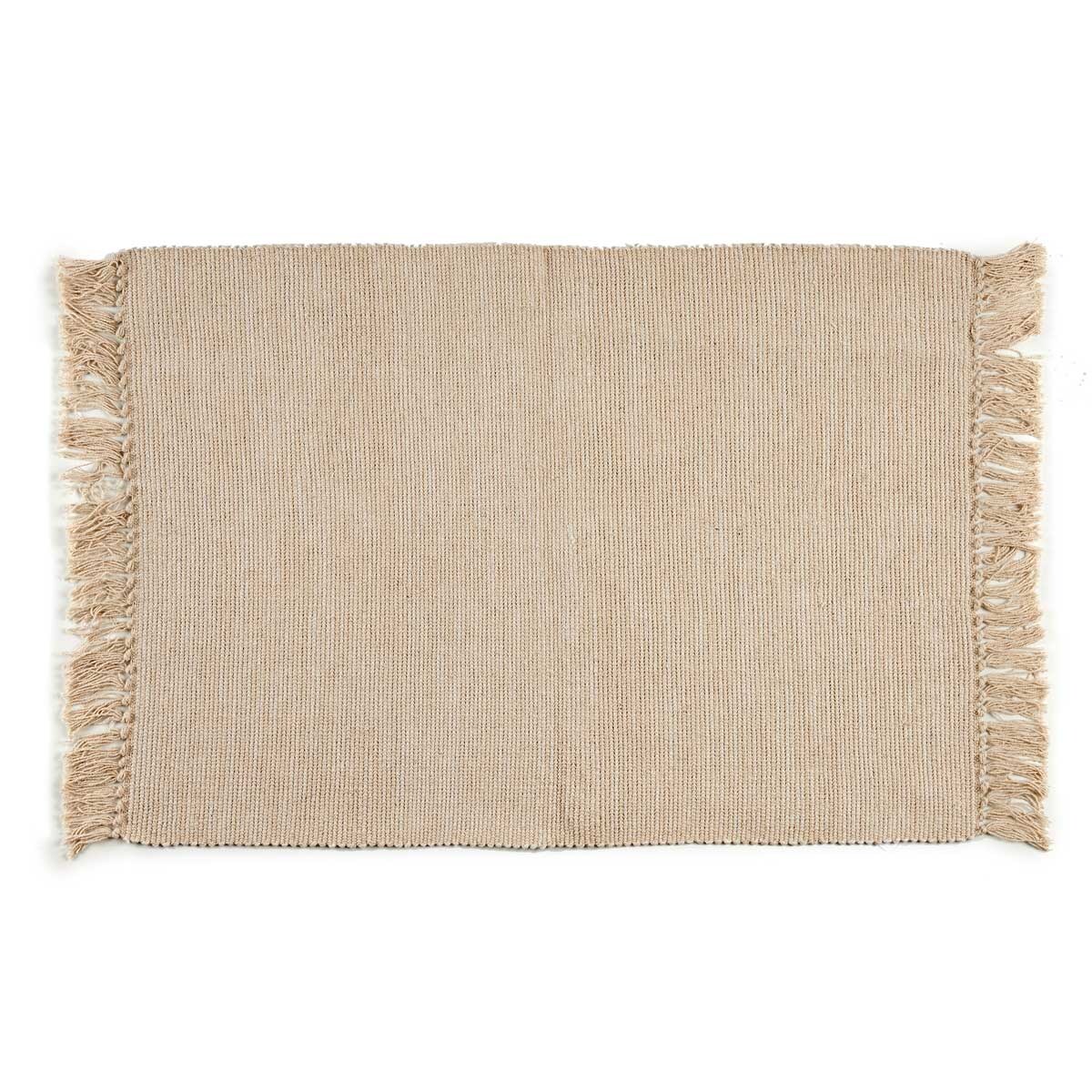 Dywan z frędzlami, 100% bawełny, 180 x 120 cm