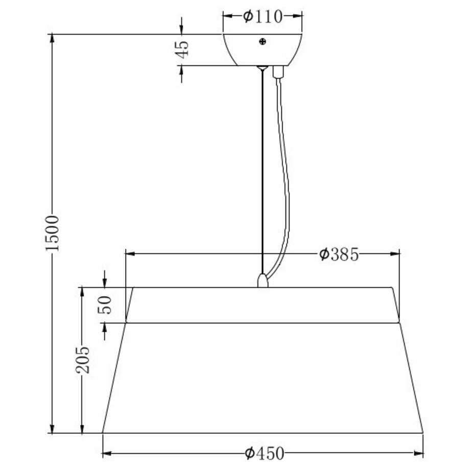 LAMPA wisząca BARONESS 308900342 Trio okrągła OPRAWA zwis metalowy grafitowy