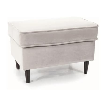 Pufa RON VELVET jasnoszara