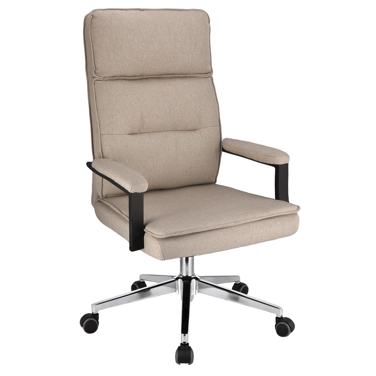 Fotel biurowy SEGO tkanina beżowy