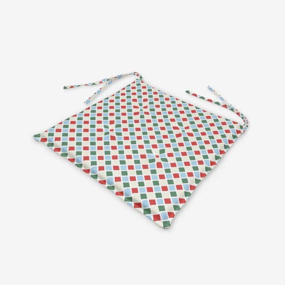 Poduszka świąteczna na krzesło - Kolorowe romby