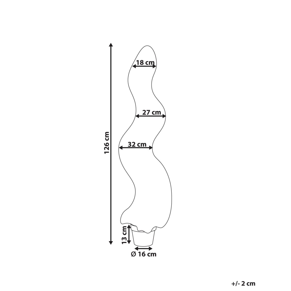 Sztuczna roślina doniczkowa 126 cm CYPRESS SPIRAL TREE