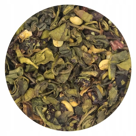 Herbata zielona sypana SIŁA o smaku egzotycznej jagody PREMIUM Cup&You - herbata liściasta sypana mieszanka napar susz - gotowa na prezent upominek