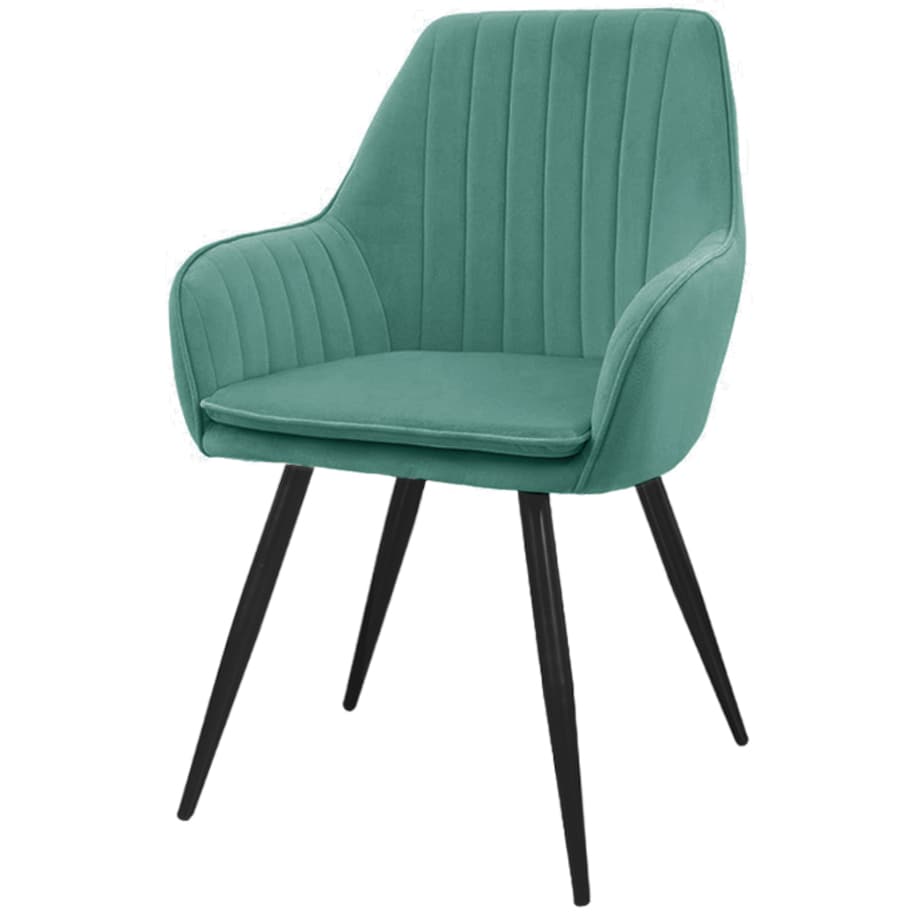 Krzesło tapicerowane welurowe fotel do salonu jadalni