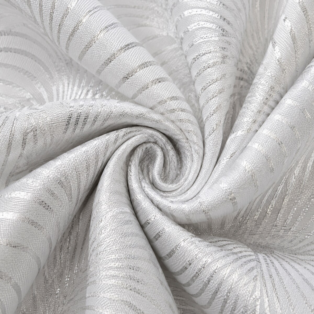zasłona prysznicowa 180 x 200 cm zasłonka tekstylna srebrna