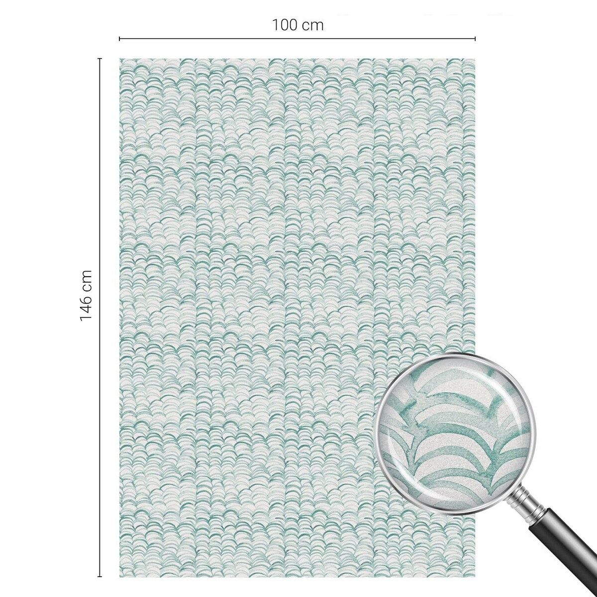 Naklejka na szybę chroniąca prywatność - Łukowate wzory minimalizm spokój - 100x146 cm