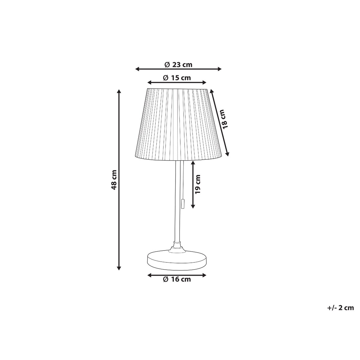 Lampa stołowa TORYSA Metal Złoty