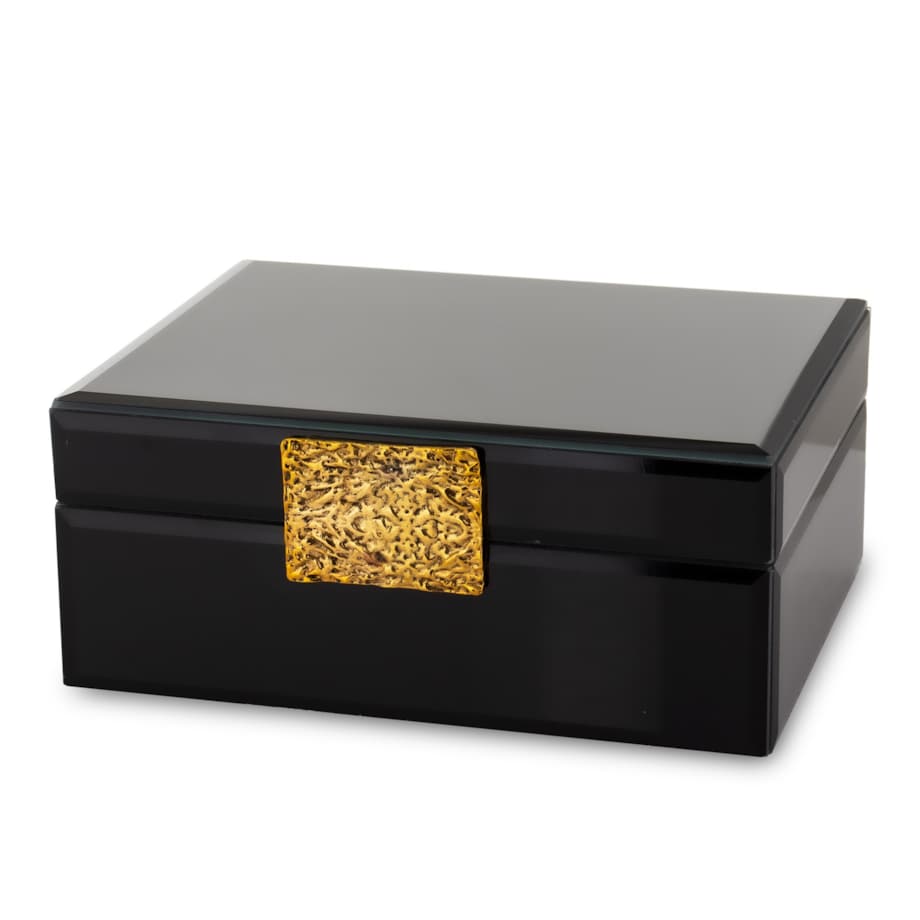 Szkatułka czarna 8x19x15 cm PETTI