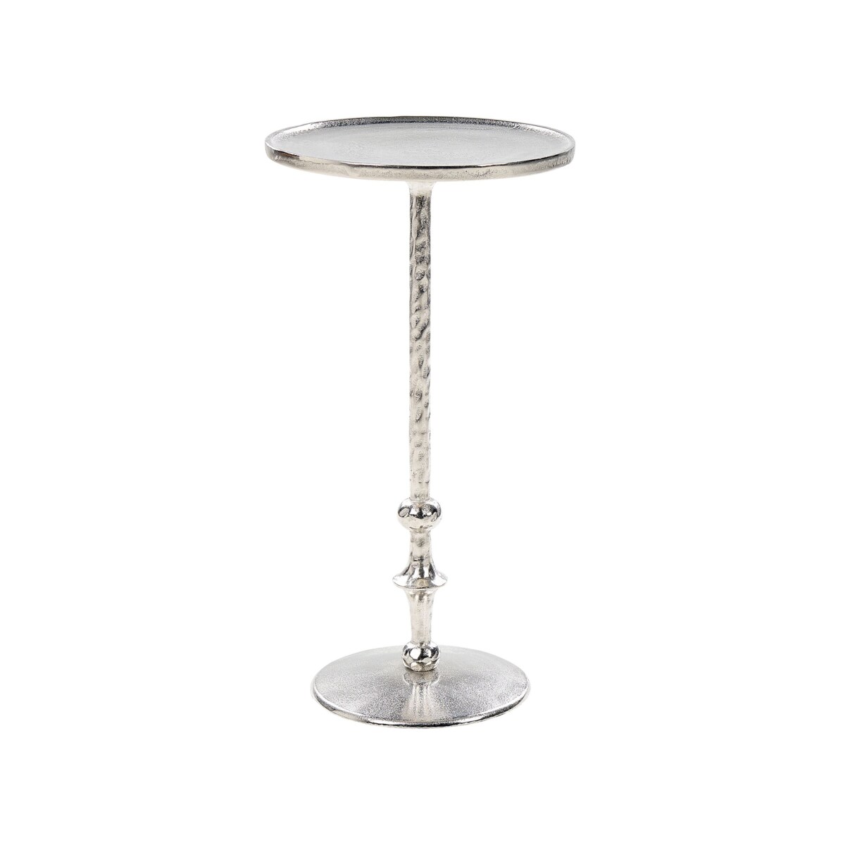 Stolik pomocniczy metalowy srebrny MEDA