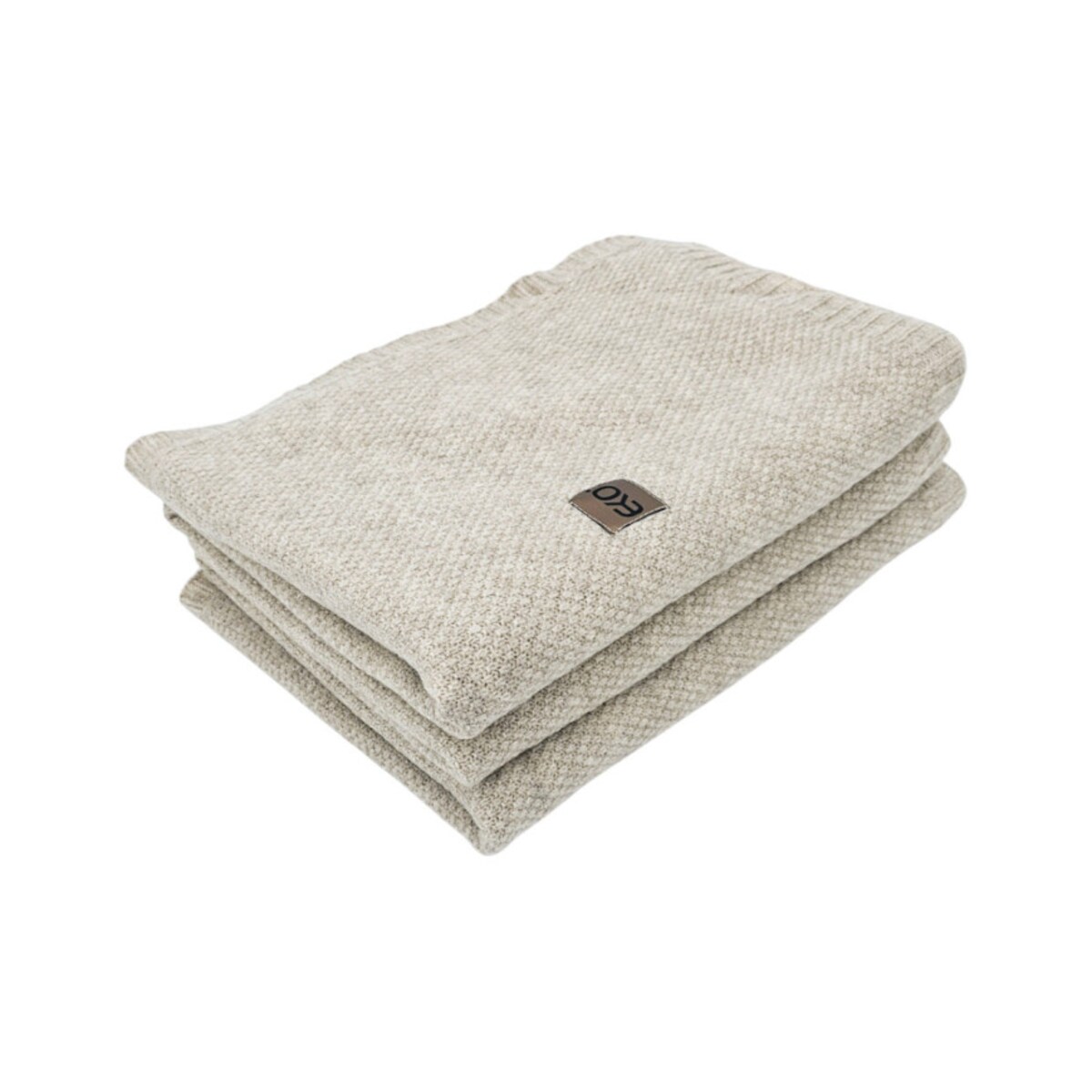 Koc dzianinowy 150x200 cm – MILANO LATTE