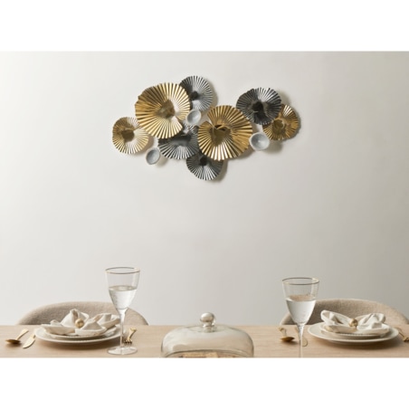 Dekoracja ścienna FRANCIUM Metal 50 cm Kolorowy