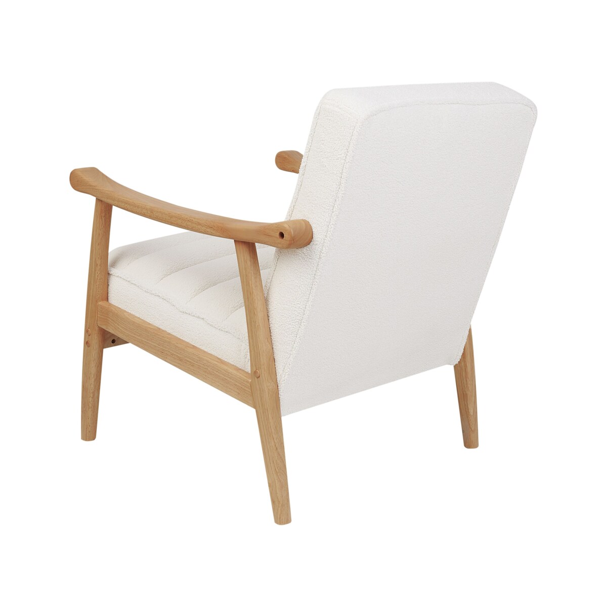 Boucle Fotel Złamana biel LEKNES