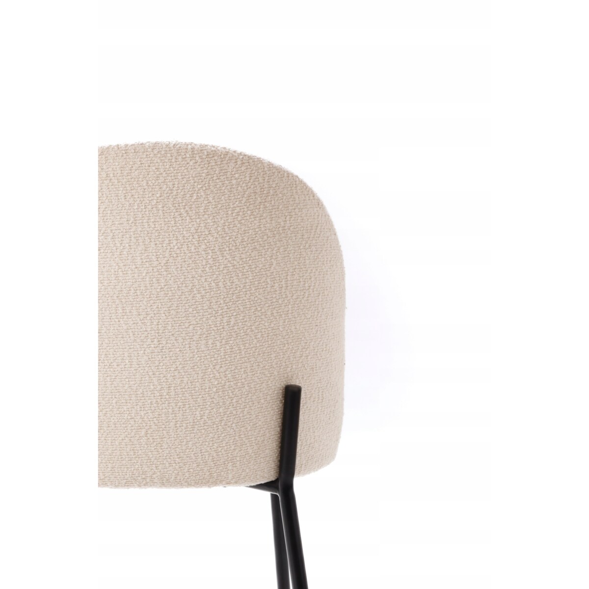 ZESTAW 4 SZTUK Krzesła TESSAR Biało-Czarne Tapicerowane DO SALONY JADALNI