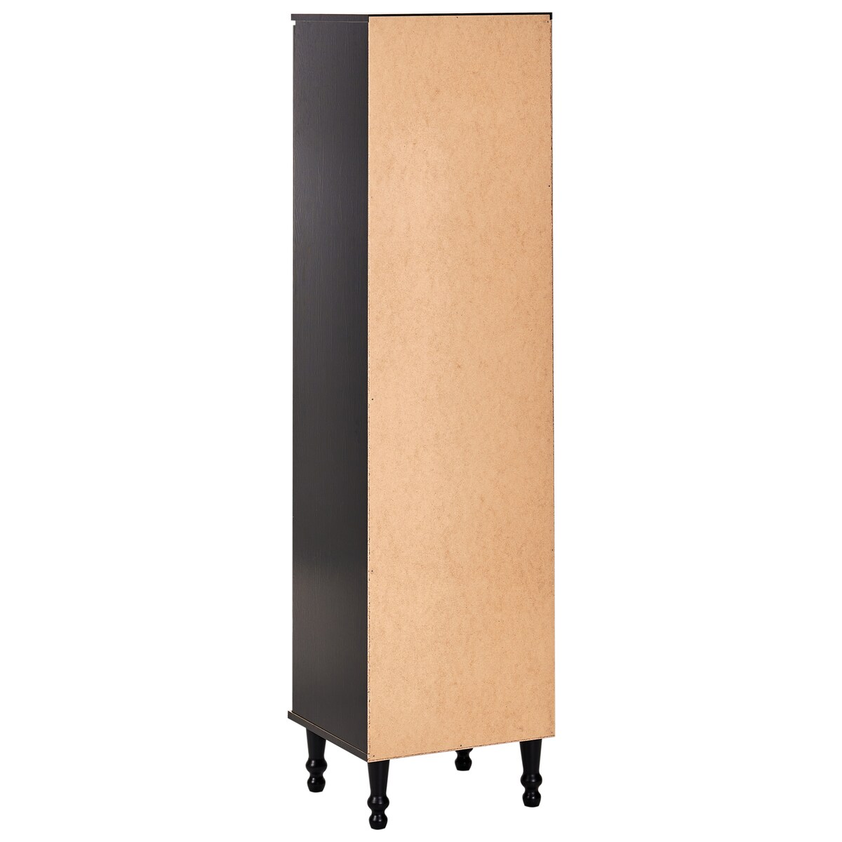Witryna ze szklaną gablotą TINGLEDALE 40 cm Czarny