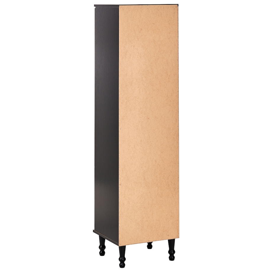 Witryna ze szklaną gablotą TINGLEDALE 40 cm Czarny