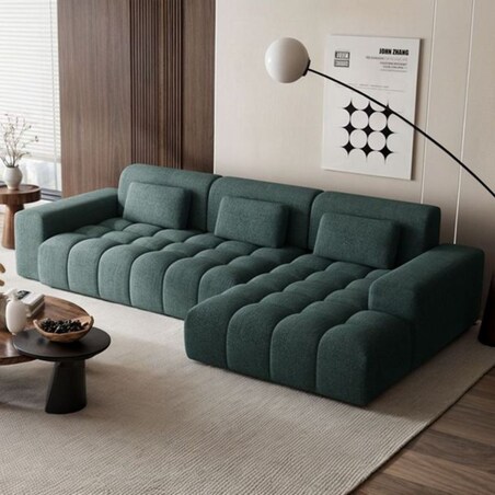 Chevi Sofa narożna - turkusowa