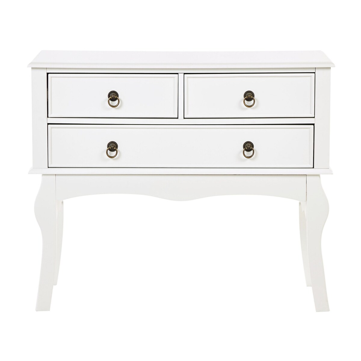 Konsola 3 szuflady biała LAMAR