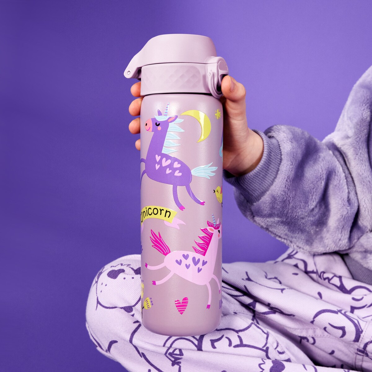 Butelka ION8 Single Wall I8SS600PVUNIC Unicorns