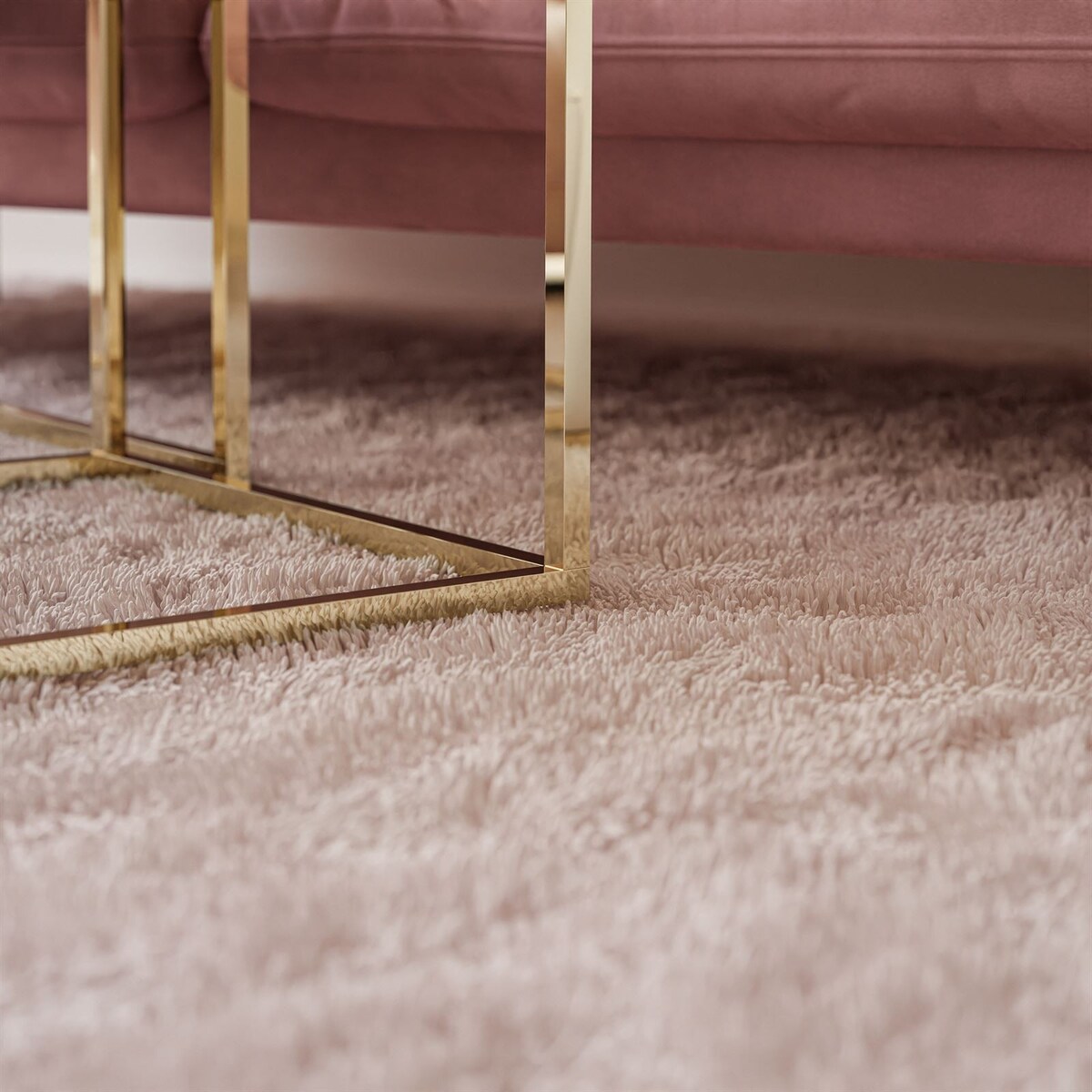 Stolik kawowy YOSHI 2w1 złoty chrom przeźroczyste szkło