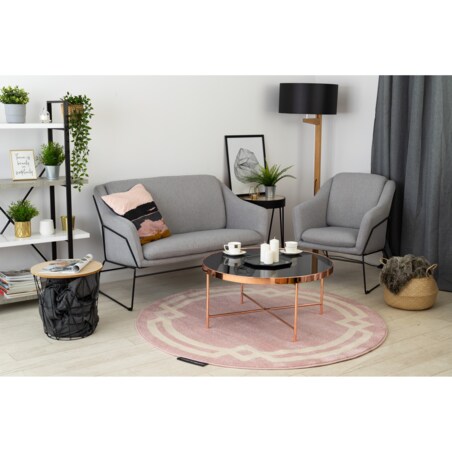 Dywan HAMPTON Lux koło róż koło 140 cm