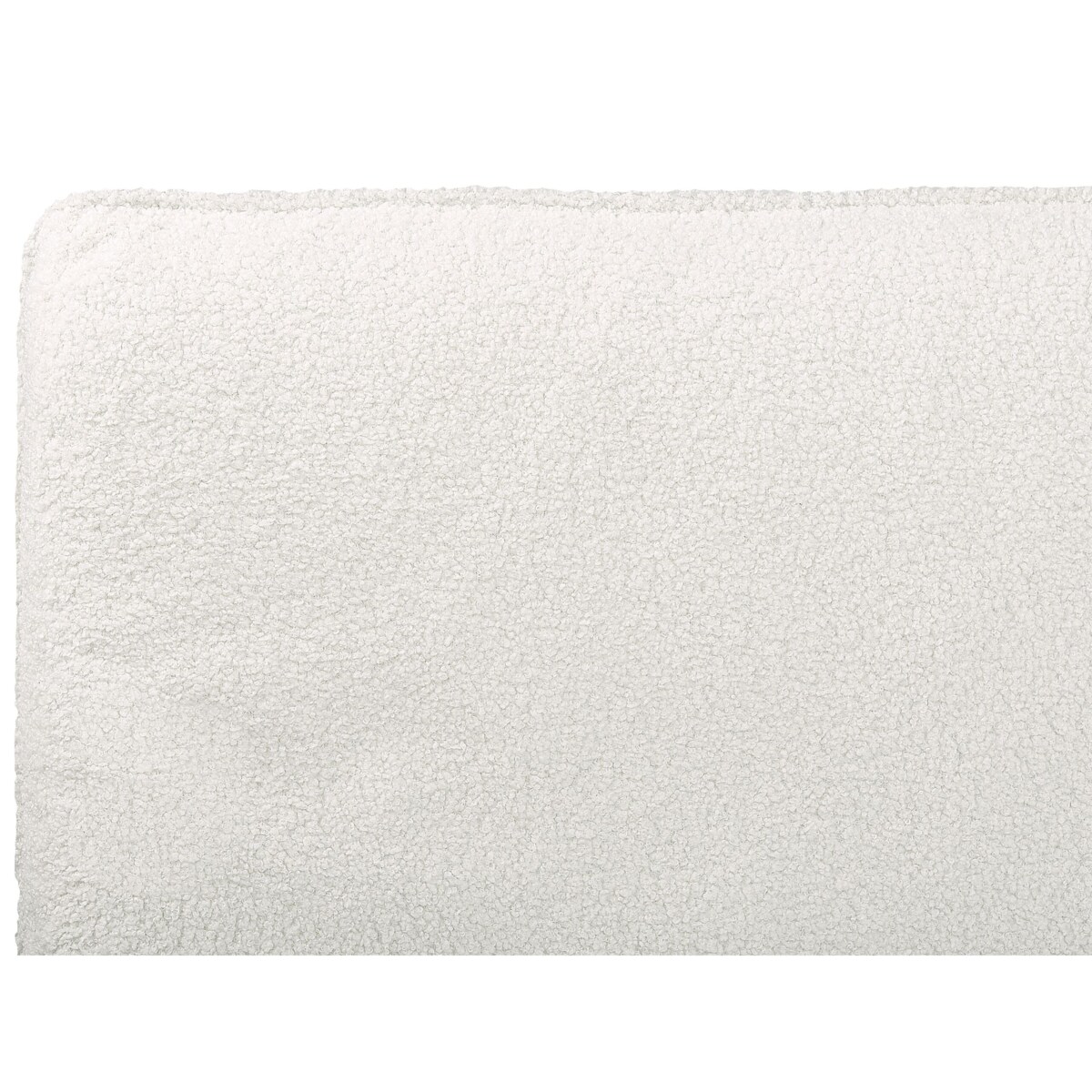 Łóżko boucle 180 x 200 cm białe CORIO