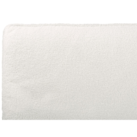 Łóżko boucle 180 x 200 cm białe CORIO