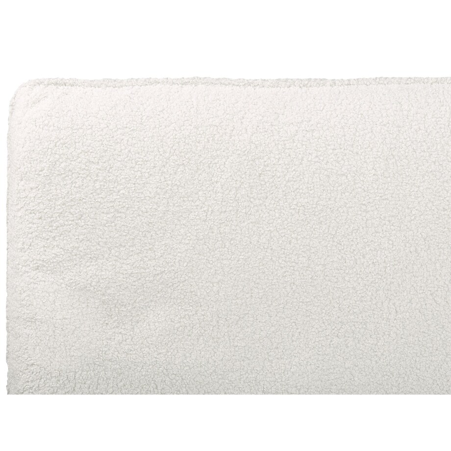 Łóżko boucle 180 x 200 cm białe CORIO