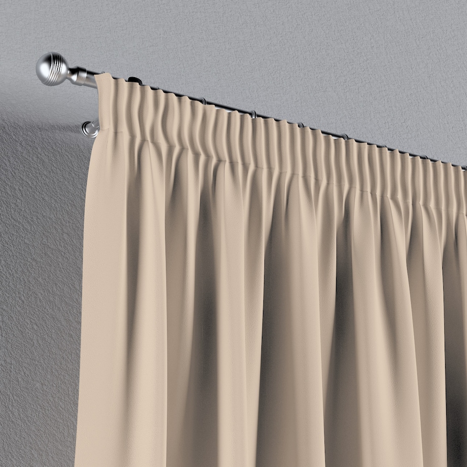 Zasłona na taśmie marszczącej 1 szt. 130x260 kremowy beż