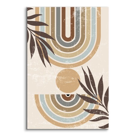 Obraz Szlaczki Beżowe Gałązki Palmowe 30x40cm