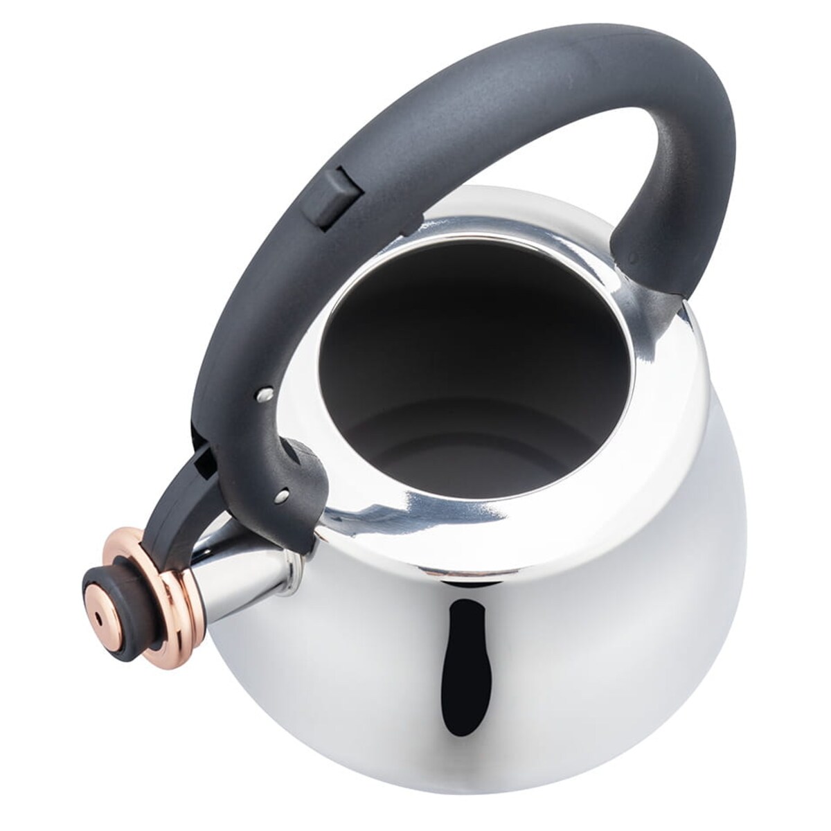 Czajnik stalowy na gaz 2.8L indukcja tradycyjny srebrny błyszczący KLAUSBERG