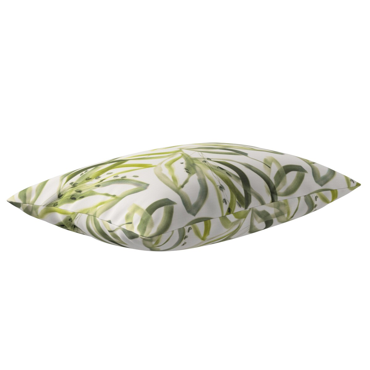 Poszewka Kinga na poduszkę prostokątną 60x40 biało-zielony