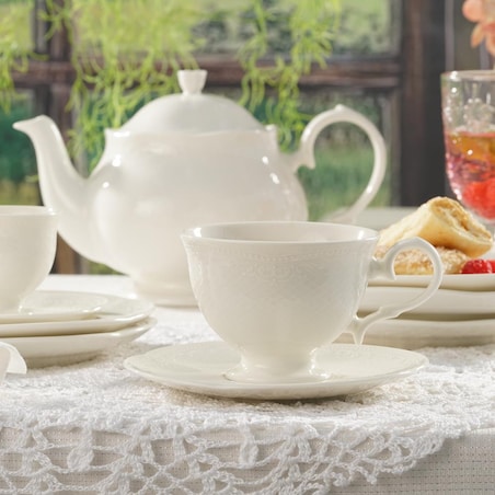 VILLA ITALIA Komplet filiżanek do herbaty 240 ml 6 sztuk NIOBE