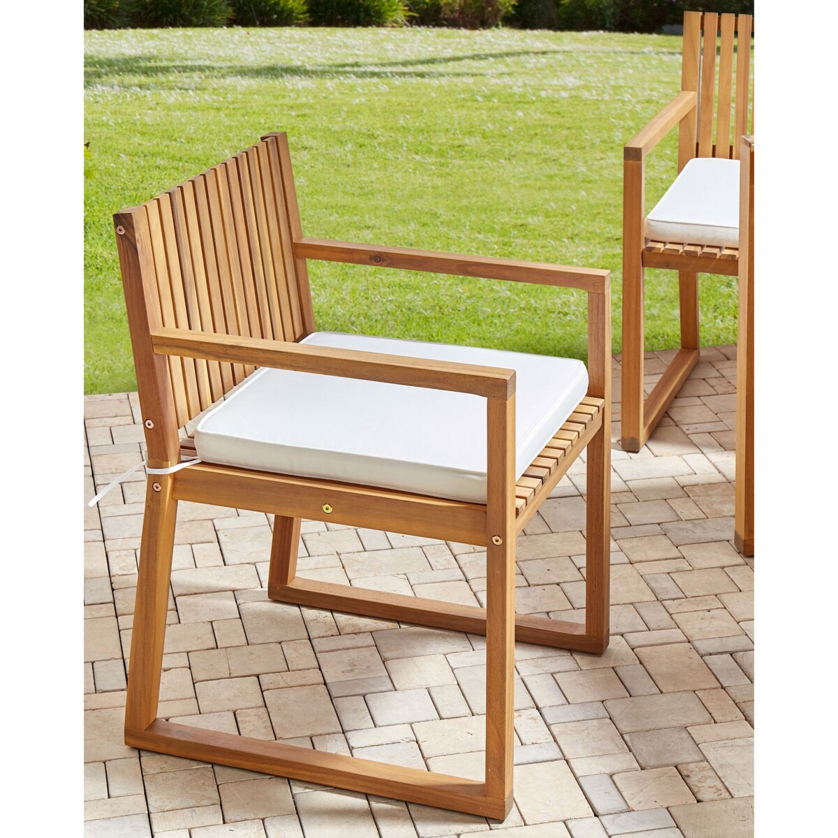 Krzesło ogrodowe Złamana biel SASSARI II