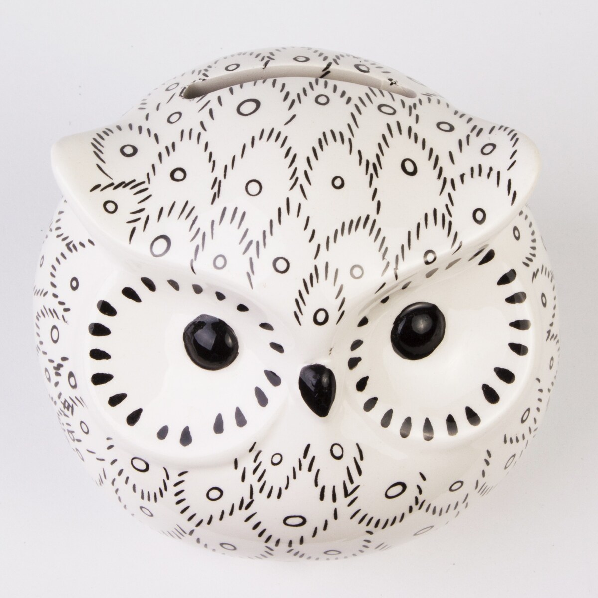 Skarbonka ceramiczna - 8x8,5x8,5 cm SOWA small