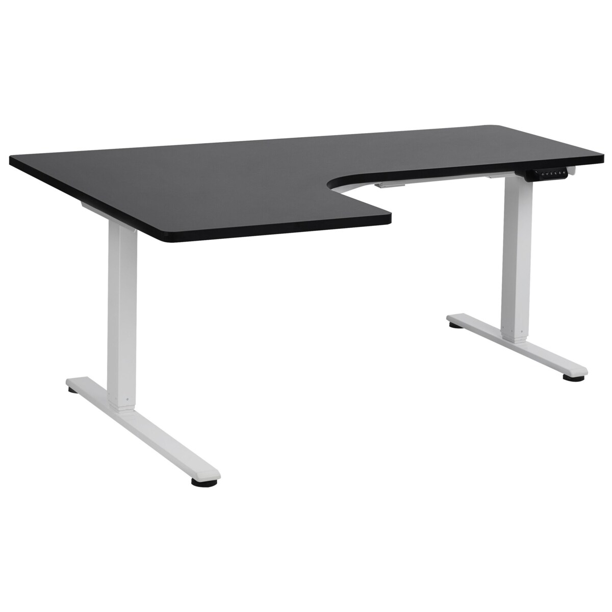 Biurko regulowane Elektryczny Lewostronny Czarny DESTINES