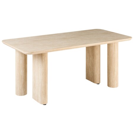 Stół do jadalni BARROY Efekt trawertynu 180 cm 90 cm