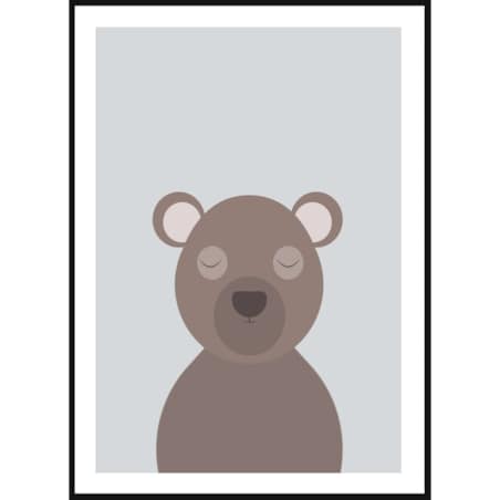 Poster Story, Plakat, Obraz - Śpiący Miś, wymiary 50 x 70 cm