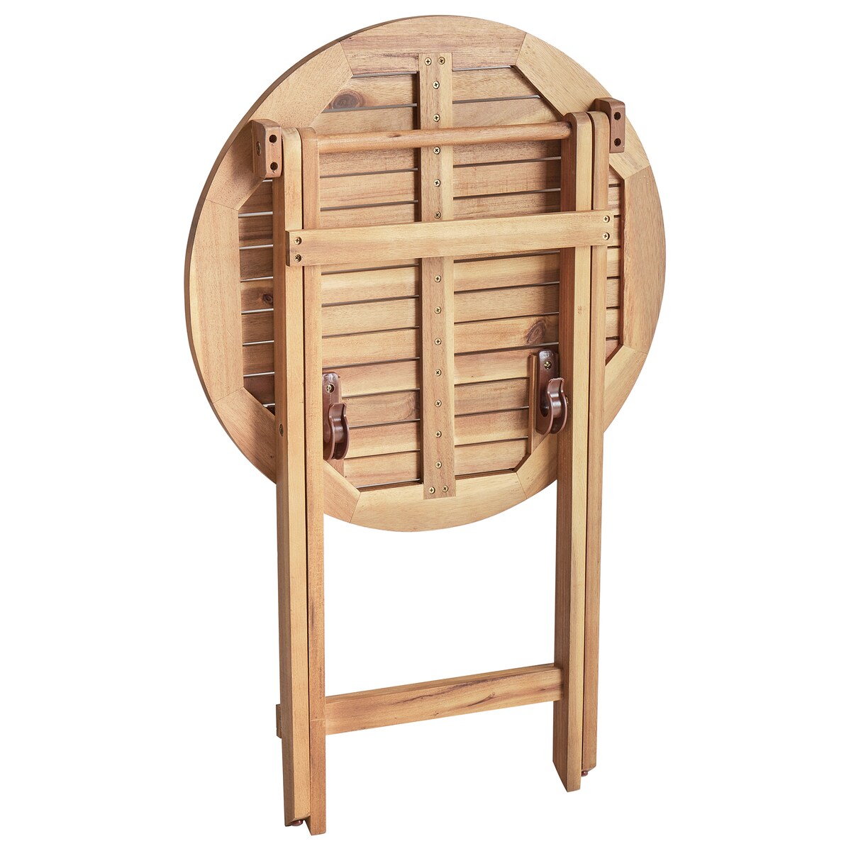 Stolik bistro PROSSEDI 60 cm 60 cm Drewno akacjowe Brązowy