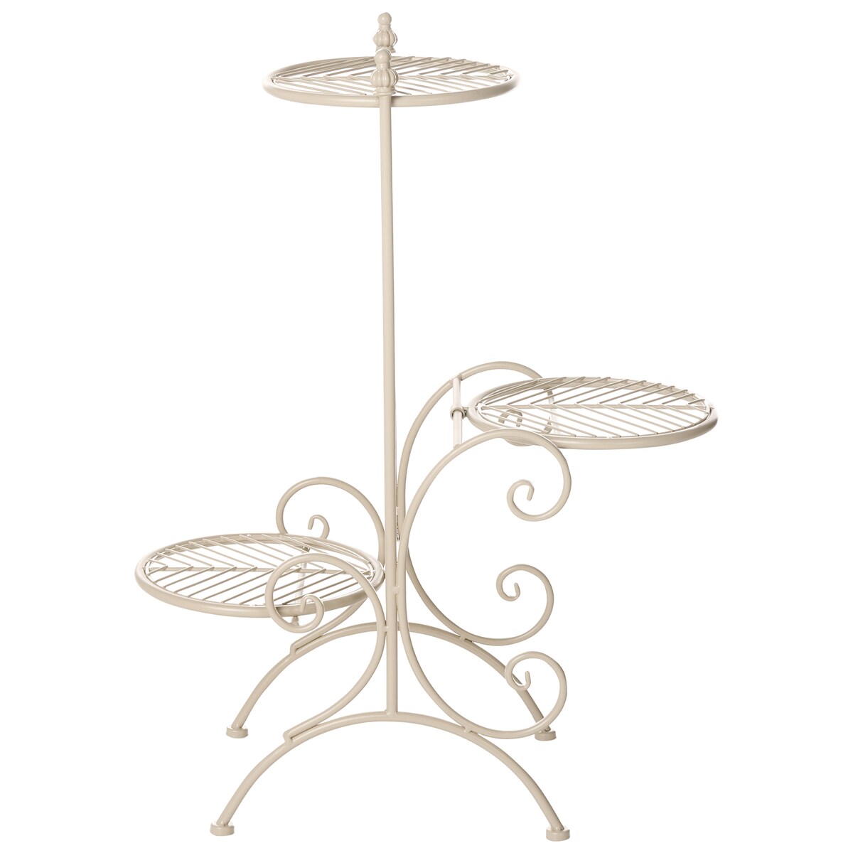 Kwietnik ASAGAO 26 cm Metal Beżowy