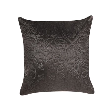 Komplet narzuta z poduszkami tłoczony 200 x 220 cm brązowy RAYEN