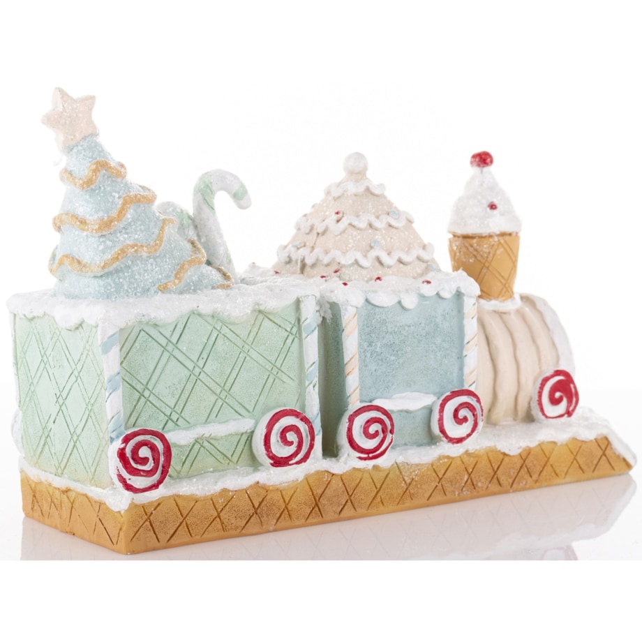 Dekoracja - pociąg ciasteczkowy 15x24x7,5 cm SPAGNA