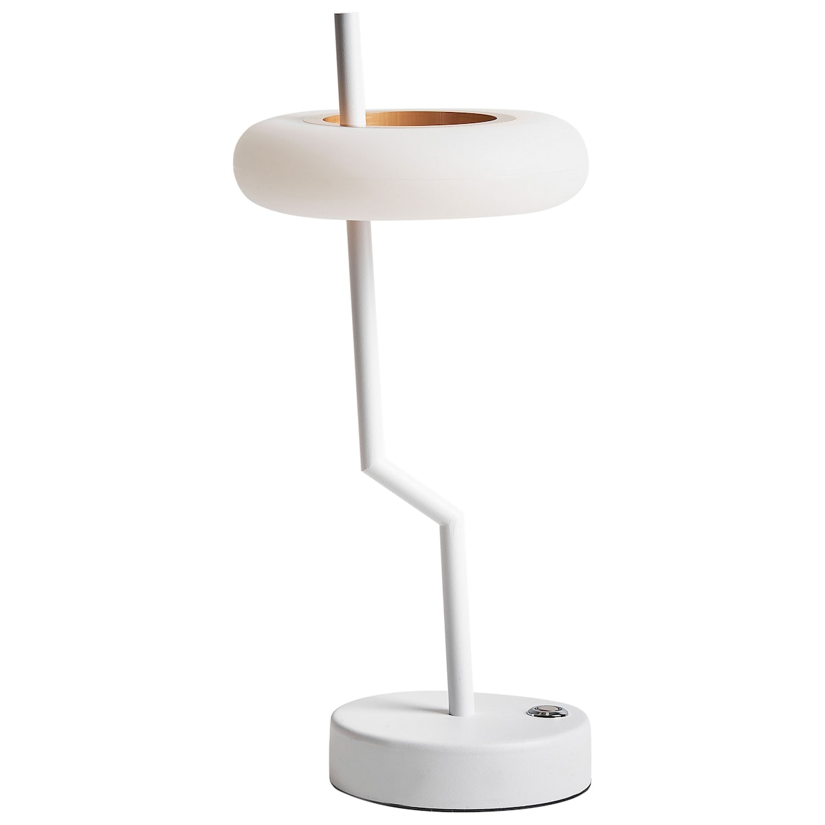 Bezprzewodowa lampa stołowa LED ALVIELA Ze ściemniaczem Metal Biały
