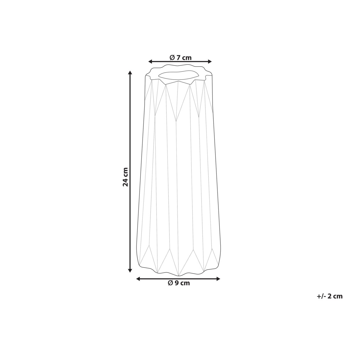Wazon na kwiaty ceramiczny biały AMALIADA